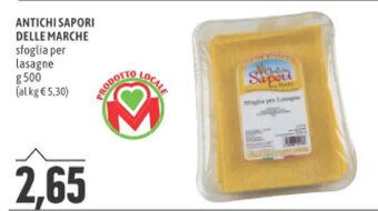 ANTICHI SAPORI DELLE MARCHE sfoglia per lasagne g 500