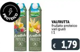 Deco Supermercati VALFRUTTA frullato proteico vari gusti 1 L offerta