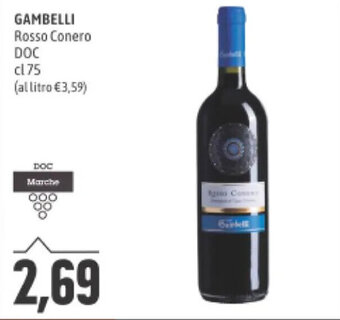 Madis GAMBELLI Rosso Conero DOC cl 75 offerta