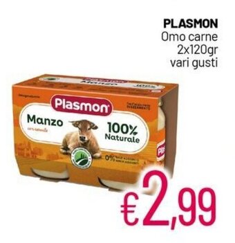 Franzy's PLASMON Omo carne 2x120gr vari gusti offerta