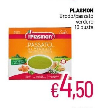 Franzy's PLASMON Brodo/passato verdure 10 buste offerta