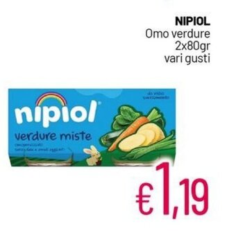 Franzy's NIPIOL Omo verdure 2x80gr vari gusti offerta