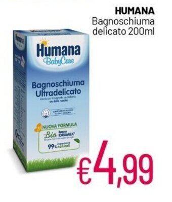 Franzy's HUMANA Bagnoschiuma delicato 200ml offerta