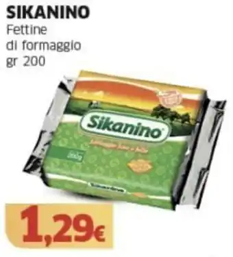 Mercati Alimentari SIKANINO Fettine di formaggio gr 200 offerta