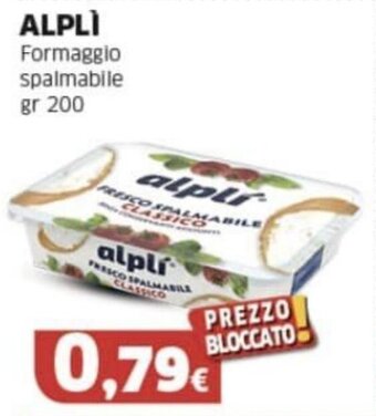 Mercati Alimentari ALPLÌ Formaggio spalmabile gr 200 offerta
