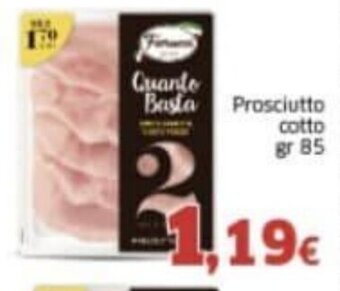 Mercati Alimentari FIORUCCI Prosciutto cotto gr 85 offerta