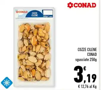 Conad COZZE CILENE CONAD sgusciate 250g offerta