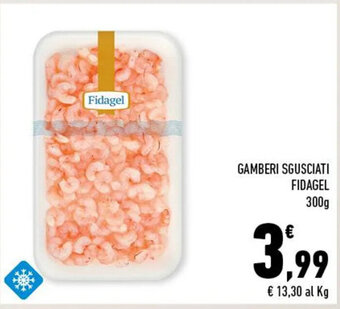 Conad GAMBERI SGUSCIATI FIDAGEL 300g offerta