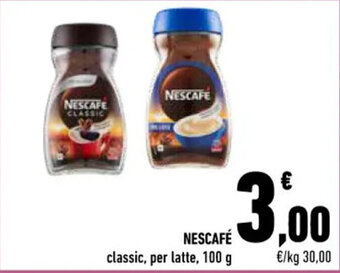 Conad NESCAFÉ classic, per latte, 100 g offerta