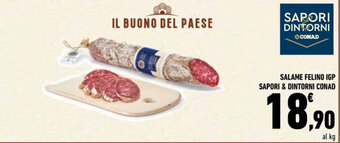 Conad SALAME FELINO IGP SAPORI & DINTORNI CONAD offerta
