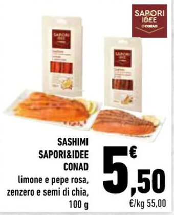 Conad SASHIMI SAPORI&IDEE CONAD 100 g offerta