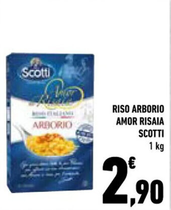 Conad RISO ARBORIO AMOR RISAIA SCOTTI 1 kg offerta