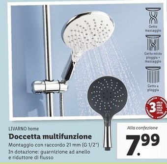 Lidl Livarno home doccetta multifunzione offerta
