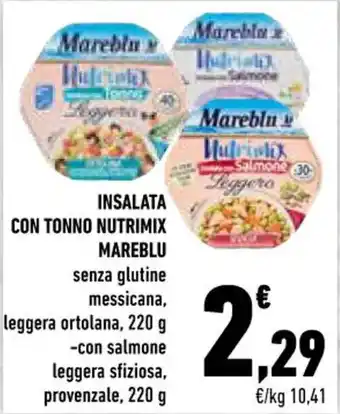 Conad INSALATA CON TONNO NUTRIMIX MAREBLU 220 g offerta
