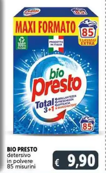 Deco Supermercati BIO PRESTO detersivo in polvere 85 misurini offerta