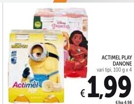 Spazio Conad Danone actimel play offerta