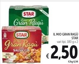 Spazio Conad Star il mio gran ragu offerta