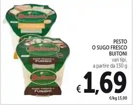 Spazio Conad Buitoni pesto fresco offerta
