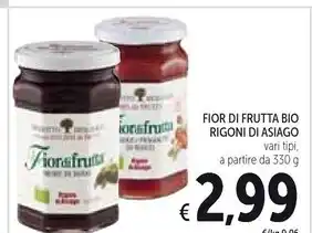 Spazio Conad Rigoni di asiago fior di frutta bio offerta