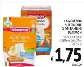 Spazio Conad Plasmon la merenda nutrimone offerta