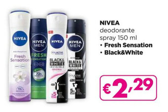 Acqua & Sapone NIVEA deodorante spray 150 ml offerta