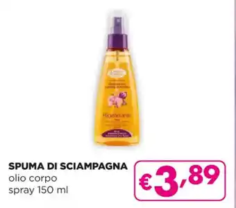 Acqua & Sapone SPUMA DI SCIAMPAGNA olio corpo spray 150 ml offerta