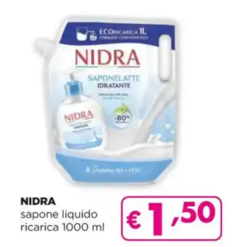 Acqua & Sapone NIDRA sapone liquido ricarica 1000 ml offerta