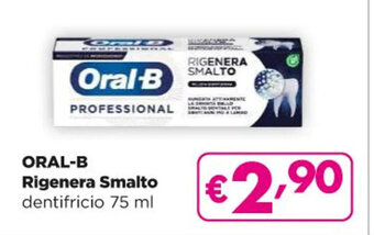 Acqua & Sapone ORAL-B Rigenera Smalto dentifricio 75 ml offerta