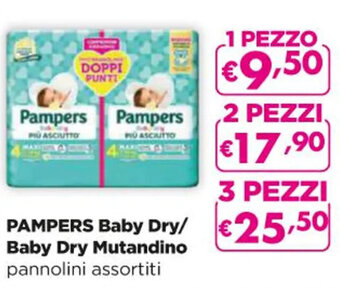 Acqua & Sapone PAMPERS Baby Dry /Baby Dry mutandino pannolini assortiti 1 pezzo offerta