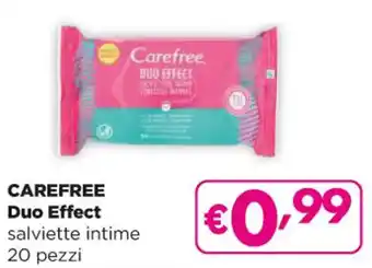 Acqua & Sapone CAREFREE Duo Effect salviette 20 pezzi intime offerta