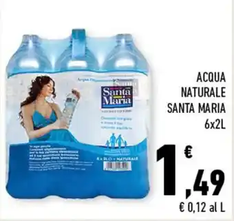 Conad ACQUA NATURALE SANTA MARIA 6x2L offerta