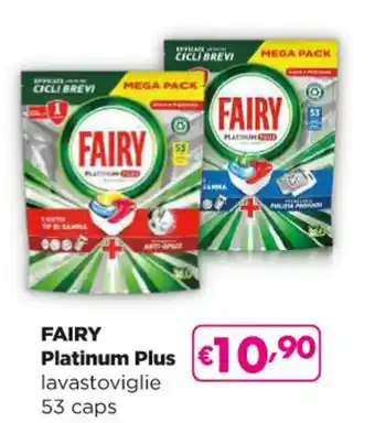 Acqua & Sapone FAIRY Platinum Plus lavastoviglie 53 caps offerta