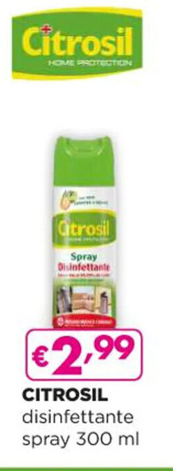 Acqua & Sapone CITROSIL disinfettante spray 300 ml offerta
