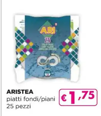 Acqua & Sapone ARISTEA piatti fondi/piani 25 pezzi offerta