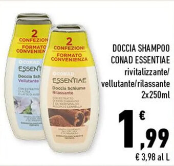 Conad DOCCIA SHAMPOO CONAD ESSENTIAE 2x250ml offerta
