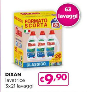 Acqua & Sapone DIXAN lavatrice 3x21 lavaggi offerta