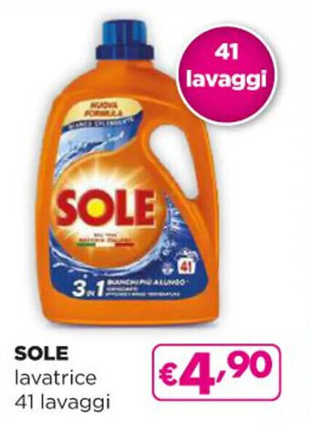 Acqua & Sapone SOLE lavatrice 41 lavaggi offerta