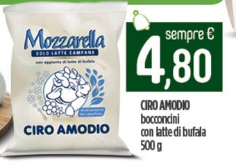 Ciro Amodio CIRO AMODIO bocconcini con latte di bufala 500 g offerta