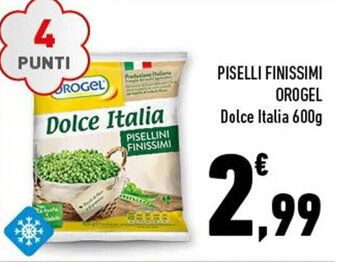 Conad PISELLI FINISSIMI OROGEL Dolce Italia 600g offerta