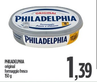 Ciro Amodio PHILADELPHIA original formaggio fresco 150 g offerta