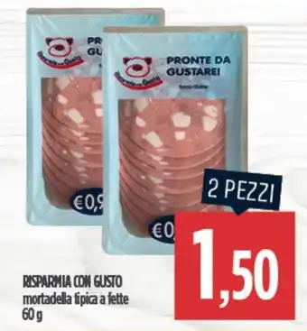Ciro Amodio RISPARMIA CON GUSTO mortadella tipica a fette 60g 2 PEZZI offerta