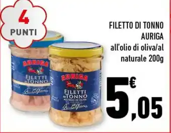 Conad FILETTO DI TONNO AURIGA 200g offerta