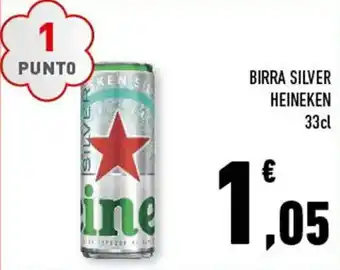 Conad BIRRA SILVER HEINEKEN 33cl offerta