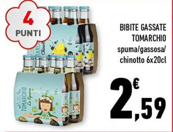 BIBITE GASSATE TOMARCHIO spuma/gassosa/ chinotto 6x20cl