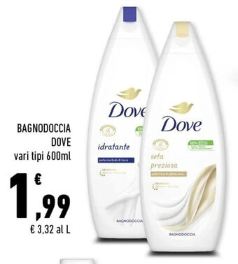 Conad BAGNODOCCIA DOVE vari tipi 600ml offerta