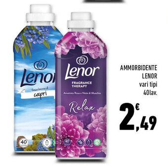 Conad AMMORBIDENTE LENOR vari tipi 40lav. offerta