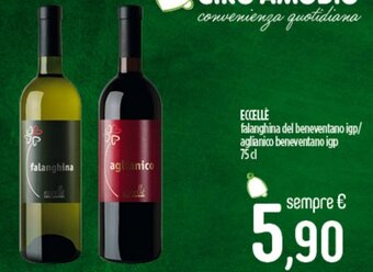 Ciro Amodio ECCELLE falanghina del beneventano igp/ aglianico beneventano igp 75 cl offerta