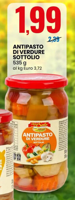 Eurospin ANTIPASTO DI VERDURE SOTTOLIO 535 g offerta