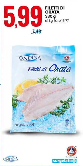 Eurospin FILETTI DI ORATA 380 g offerta