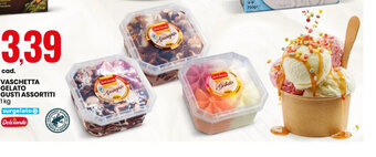 Eurospin VASCHETTA GELATO GUSTI ASSORTITI 1kg offerta